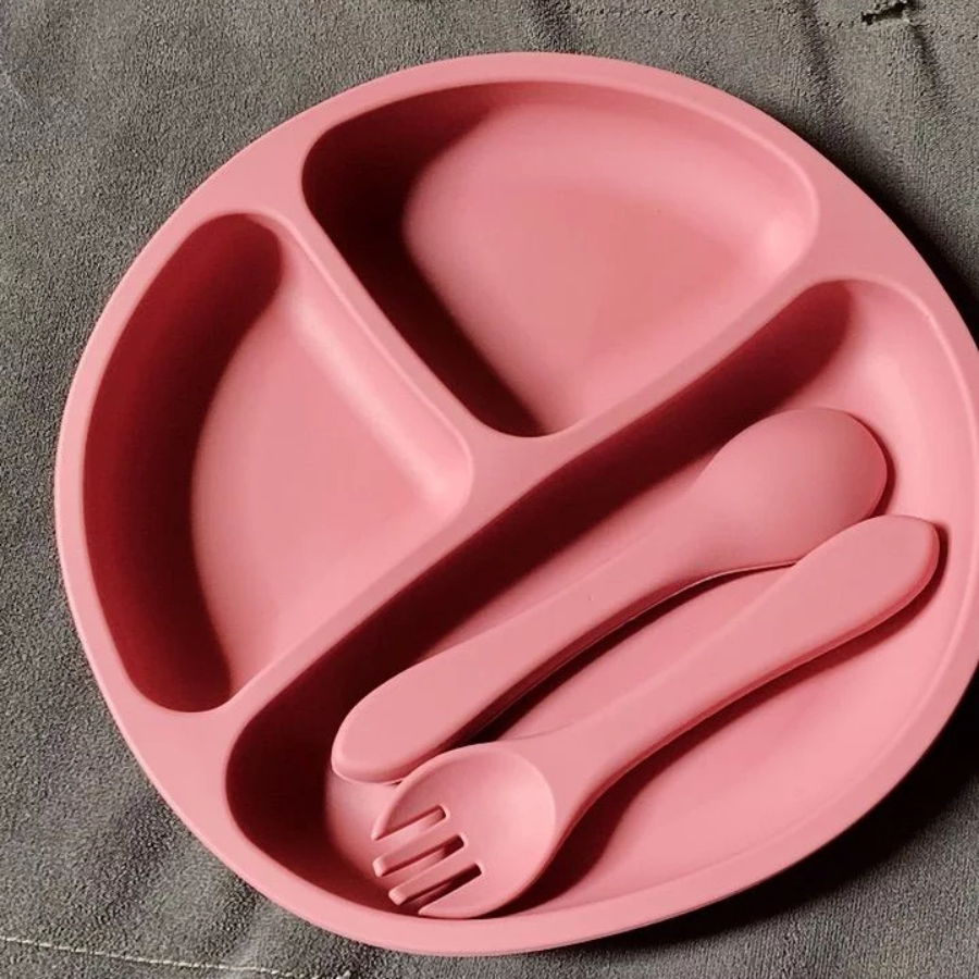 Kit Talheres Primeiras Garfadas (Silicone Super Macio)
