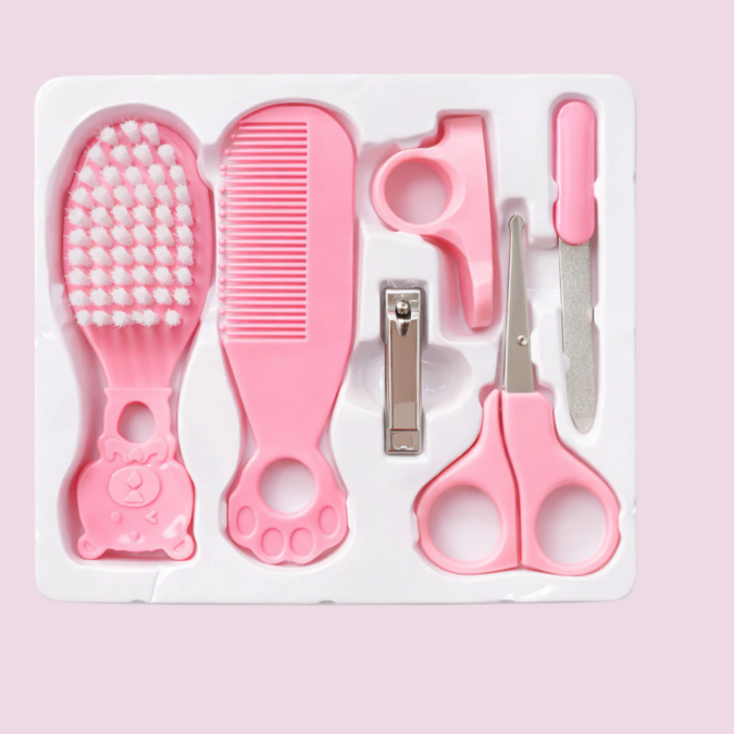 Kit cuidado fofura - Escova, Pente, Cortador, Tesoura sem ponta