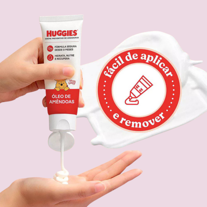 Creme para Assaduras Huggies - Hidrata, Previne e cuida