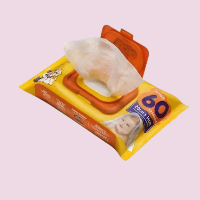 180 toalhas umedecidas Piquitucho - Toque perfumado e macio
