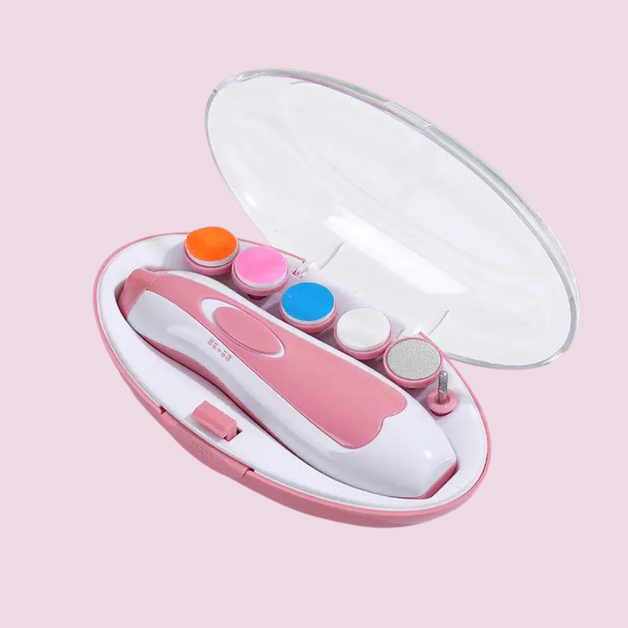 Kit Unha de Anjo — Aparador Elétrico Suave para o Cuidado do Seu Bebê