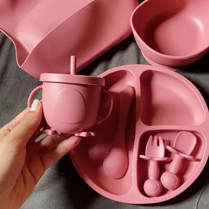 Kit Talheres Primeiras Garfadas (Silicone Super Macio)