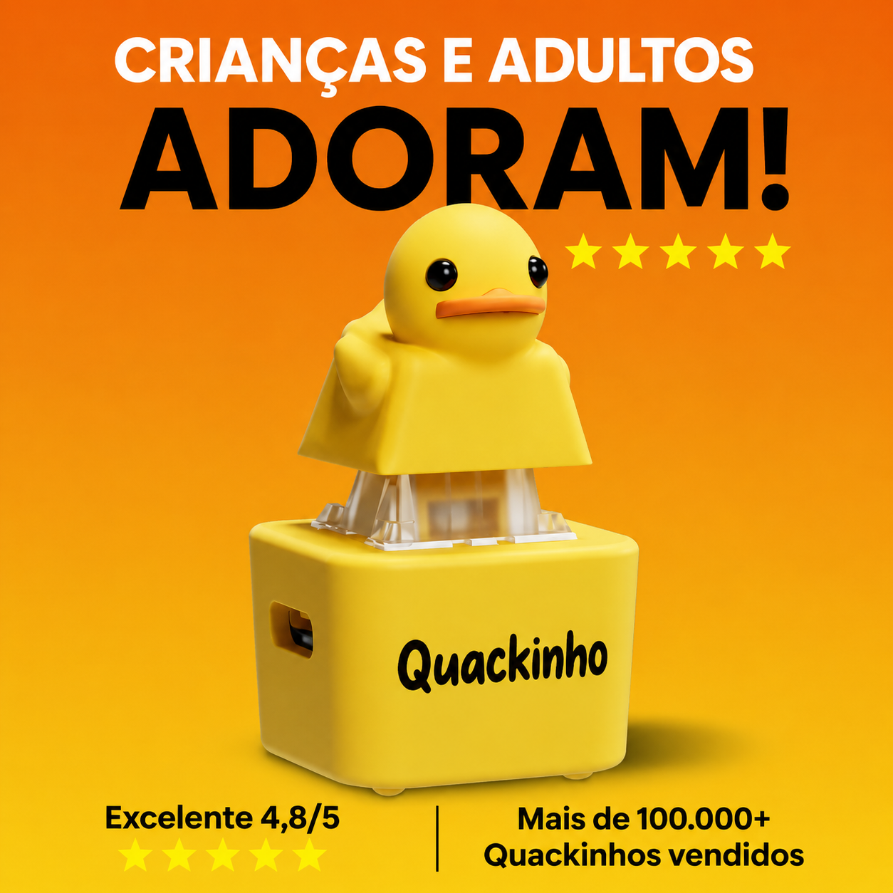 Patin Quackinho - o presente que vira um xodó