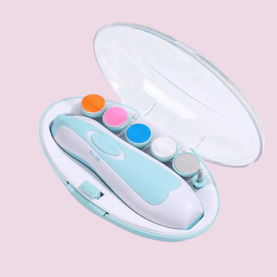 Kit Unha de Anjo — Aparador Elétrico Suave para o Cuidado do Seu Bebê