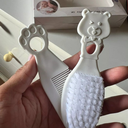 Kit cuidado fofura - Escova, Pente, Cortador, Tesoura sem ponta