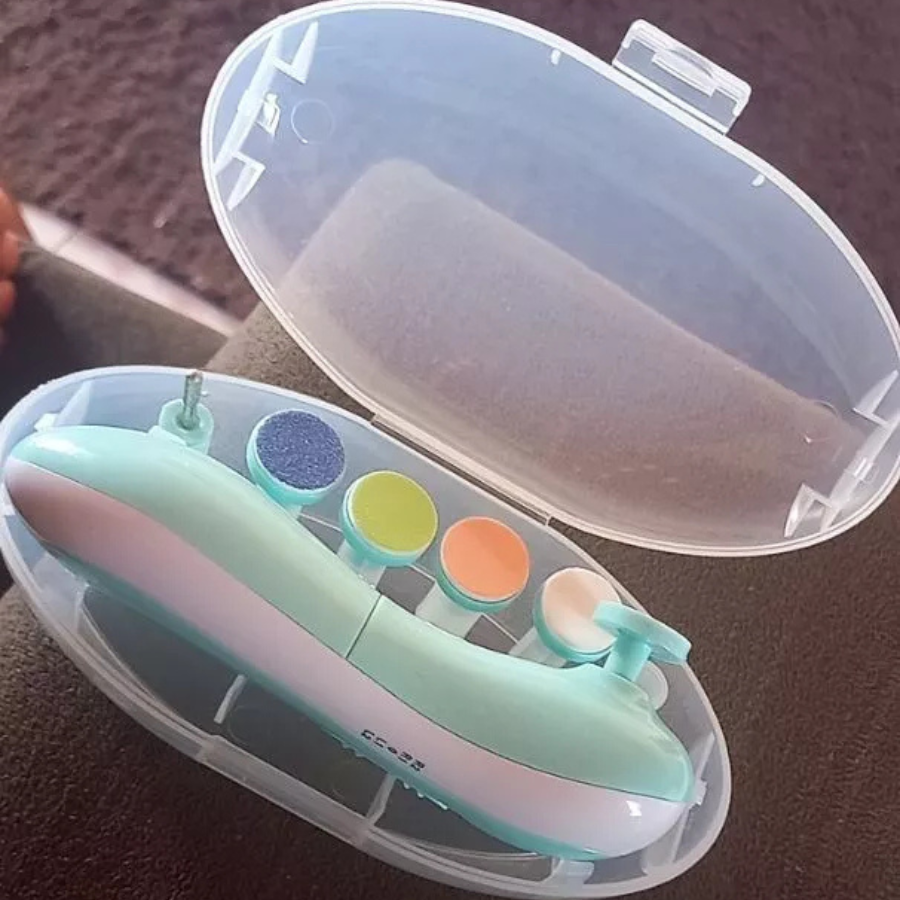 Kit Unha de Anjo — Aparador Elétrico Suave para o Cuidado do Seu Bebê